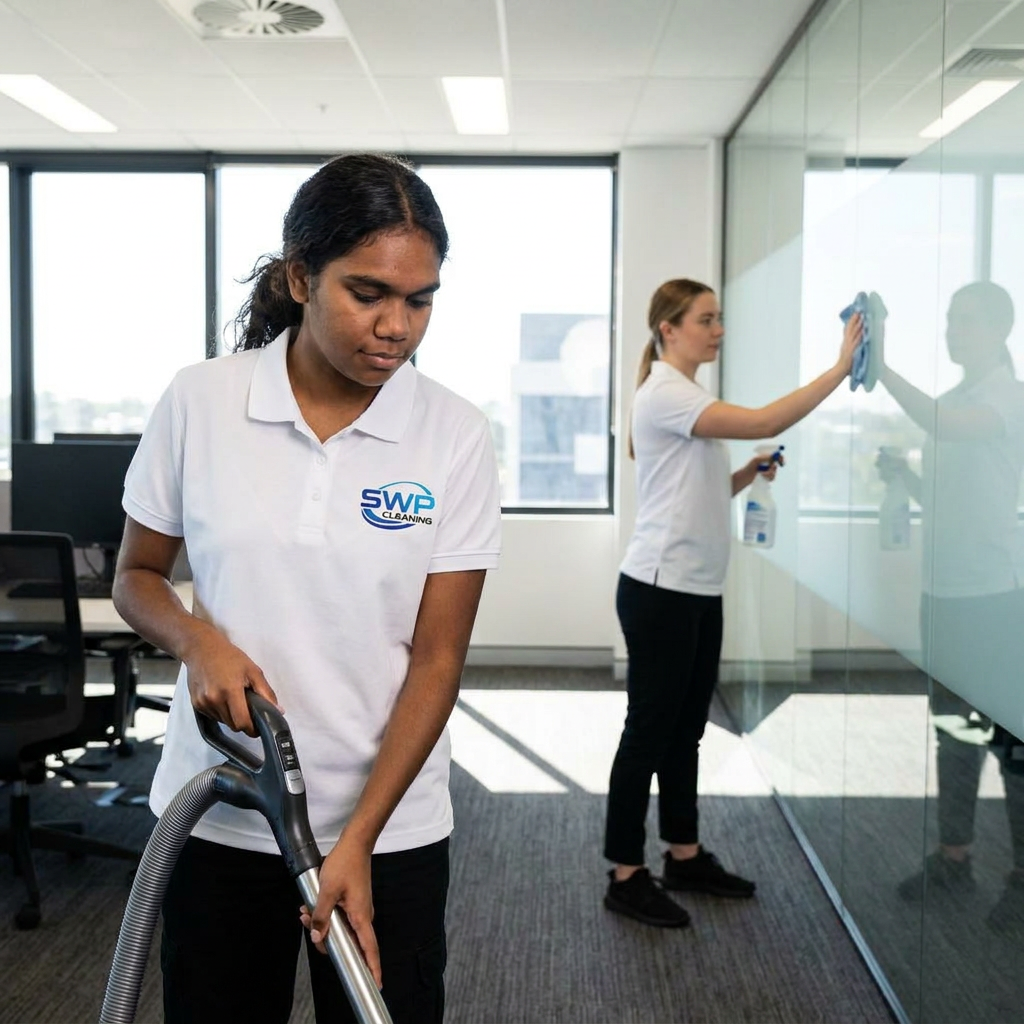 SWO Cleaning team cleaning vacuuming 3
