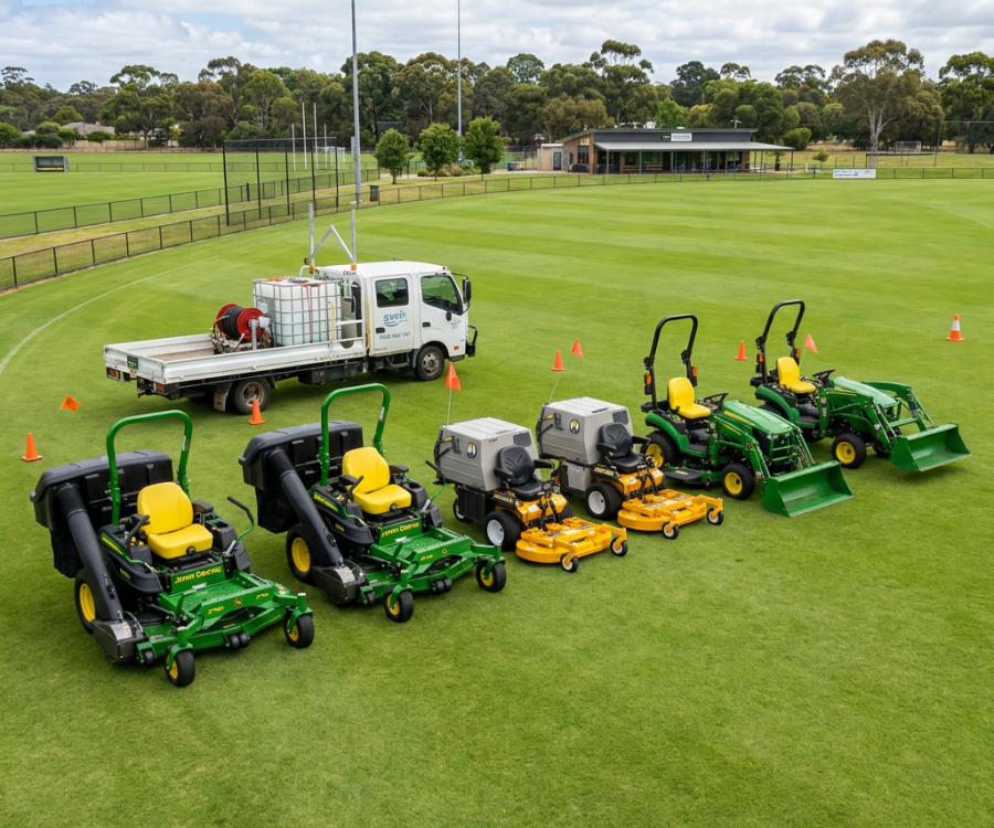 mower fleet at nH oval 2